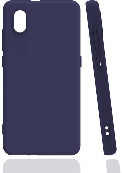Tcl L7 Kılıf Biye Silikon-Lacivert