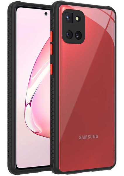 Heptek İletişim Galaxy A81 (Note 10 Lite) Kılıf ​​Kaff Kapak-Siyah