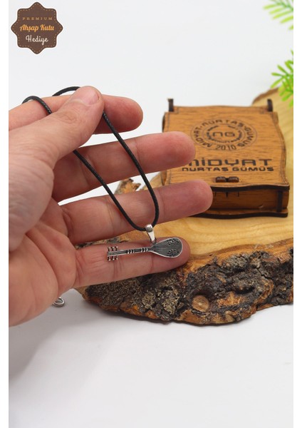 Bağlama Tasarım 925 Ayar Gümüş Erkek Kolye 201023579 modelleri