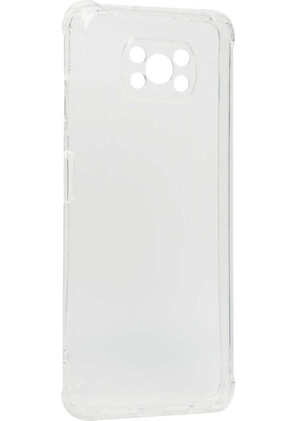 Xiaomi Poco X3 Kılıf Kamera Korumalı Nitro Anti Shock Silikon-Renksiz