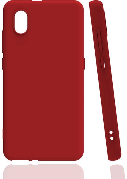 Tcl L7 Kılıf Biye Silikon-Kırmızı