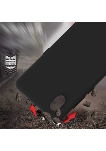 Tcl L7 Kılıf Biye Silikon-Kırmızı