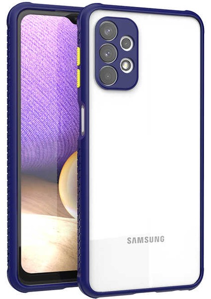 Heptek İletişim Galaxy A32 4g Kılıf ​​Kaff Kapak-Lacivert