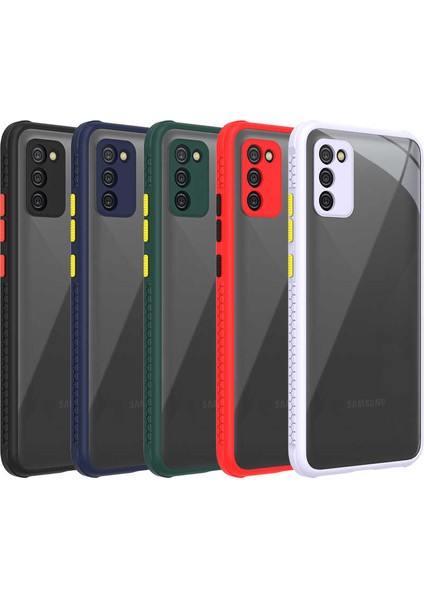 Heptek İletişim Galaxy A02S Kılıf ​​ Kaff Kapak-Lacivert