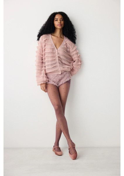 Puantiye Desenli Külotlu Çorap Fashion Stil