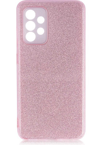 Galaxy A52 Kılıf Shining Silikon-Rose Gold