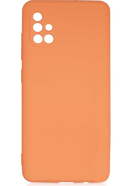 Galaxy A51 Kılıf Mara Laaakan Kapak-Turuncu