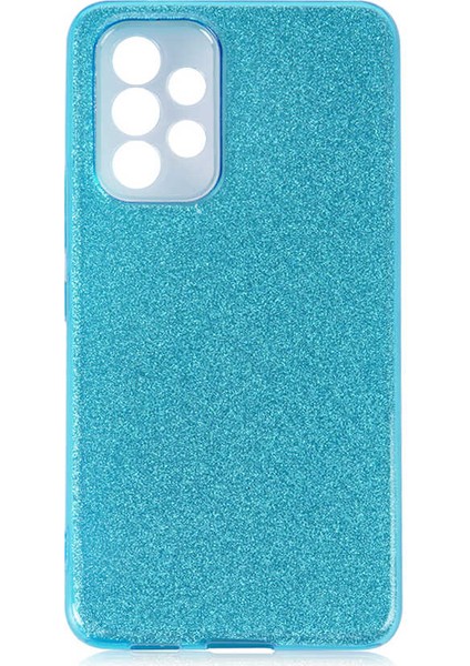Galaxy A73 Kılıf Shining Silikon-Mavi