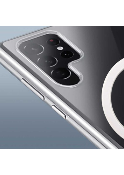 Galaxy S22 Ultra Kılıf Tacsafe Wireless Kapak-Renksiz indirimleri