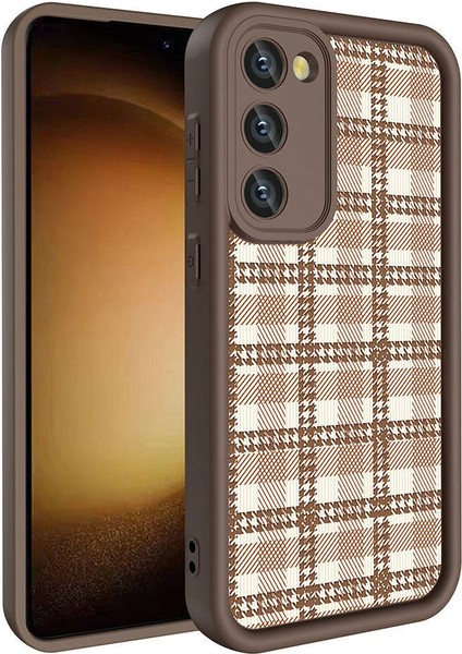 Galaxy S23 Kılıf Kamera Korumalı Baskılı Arka Yüzey Klas Kapak-Siyah fırsatları
