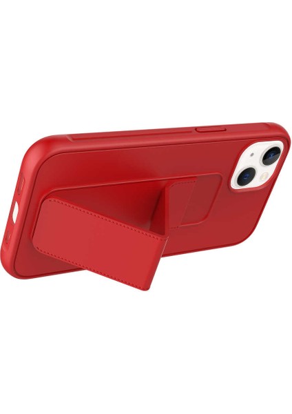 Heptek İletişim Apple iPhone 14 Plus Kılıf Qstand Kapak-Pembe