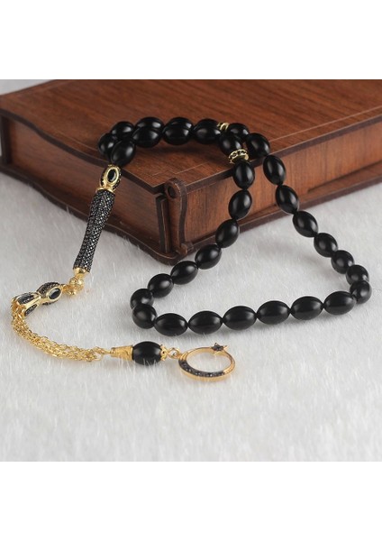 Altın Kaplama Gümüş Püsküllü Sade Erzurum Oltu Tesbih fiyatları