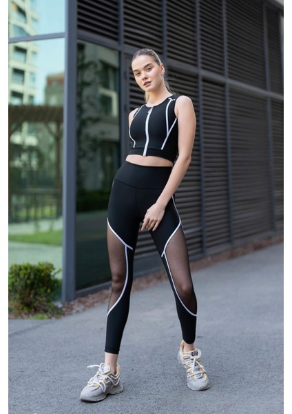 Dar Kesim Spor Tayt Toparlayıcı Fitness Tül Detaylı fiyatları