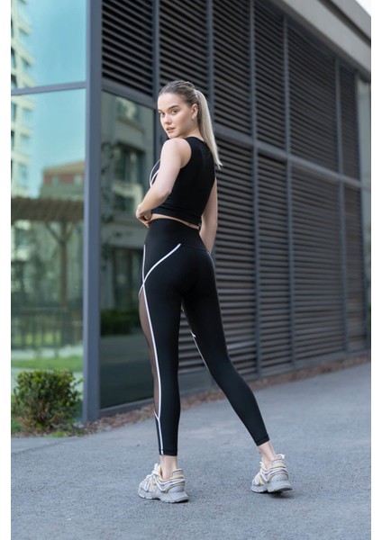 Dar Kesim Spor Tayt Toparlayıcı Fitness Tül Detaylı modelleri