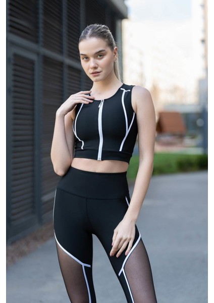Dar Kesim Spor Tayt Toparlayıcı Fitness Tül Detaylı fırsatları