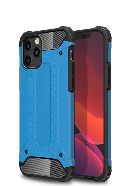 Apple iPhone 12 Pro Max Uyumlu Crash Silikon Kapak-Mavi