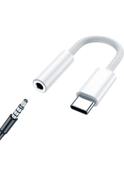 3.5 mm - USB Type-C Dönüştürücü Kulaklık Dönüştürcüsü