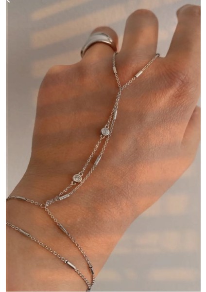 Çelik Zirkon Taşlı Parıltılı Gümüş Renk Şahmeran fiyatları