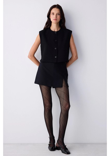 File Külotlu Çorap Dıamond File