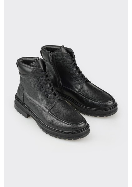 Siyah Deri Erkek Günlük Bot fiyatları