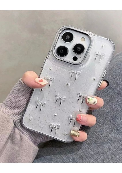 Iphone Uyumlu Lux Simli Şeffaf Fiyonklu Kılıf fiyatları