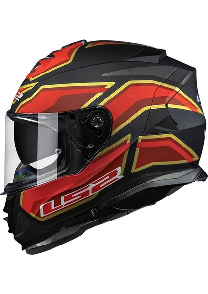 Storm 2 Foggy Mat Siyah-Kırmızı Kask