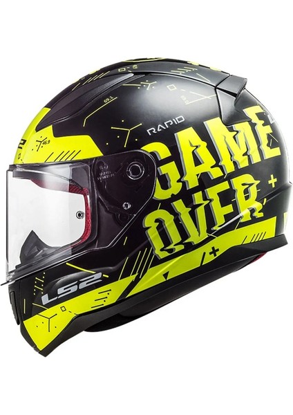 Rapıd Player Neon Sarı-Siyah Kask