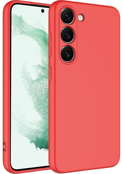 Galaxy S23 Plus Kılıf Mara Laaakan Kapak-Kırmızı