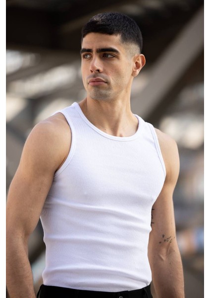 Erkek Halter Yaka Sporcu Likralı Atlet 2 li Paket fiyatları