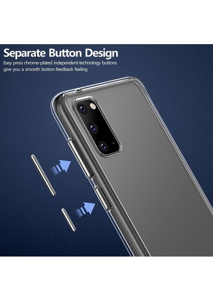 Samsung Galaxy S20 Uyumlu Şeffaf Kamera Korumalı Kılıf modelleri