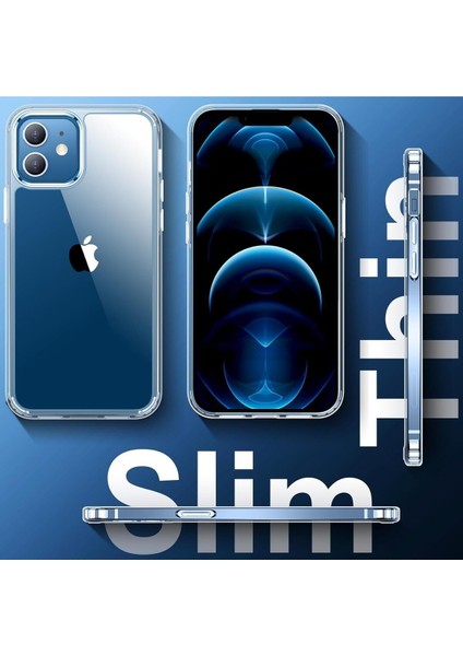 Iphone 12 / 12 Pro Uyumlu Şeffaf Kamera Korumalı Kılıf indirimleri