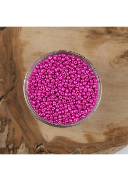 Abc Kum Boncuk Fuşya 3 mm 500 Gram 8/0 - A-1