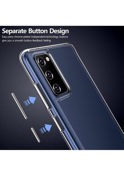 Samsung Galaxy S20 Fe 5g Uyumlu Şeffaf Kamera Korumalı Kılıf