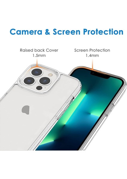 Iphone 13 Pro Uyumlu Şeffaf Kamera Korumalı Kılıf modelleri