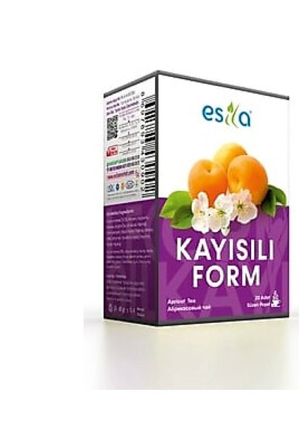 Kayısılı Form Karışık Süzen Poşet Çay 20 x 2 gr