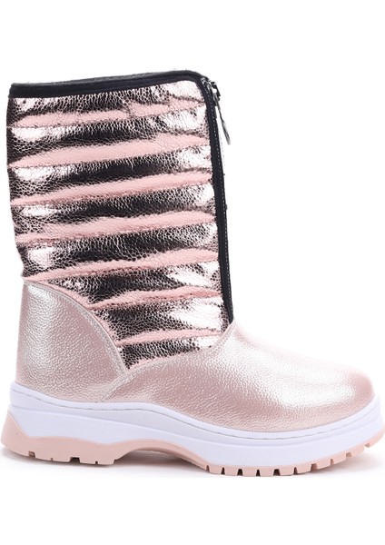 Vakko Fermuarlı Kız Çocuk Kar Botu Arz 2732 Pudra modelleri