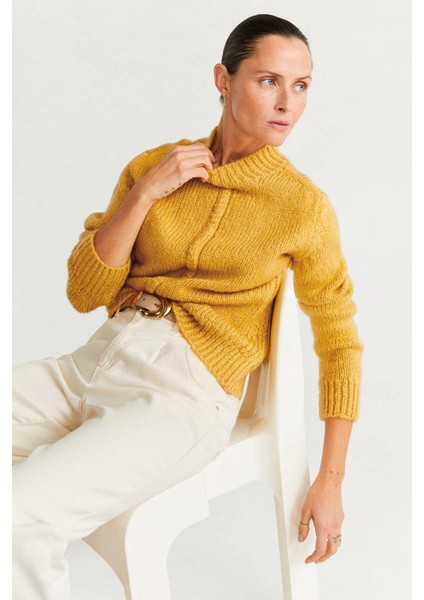 Kadın Yarım Balıkçı Örgü Triko Kazak fiyatları