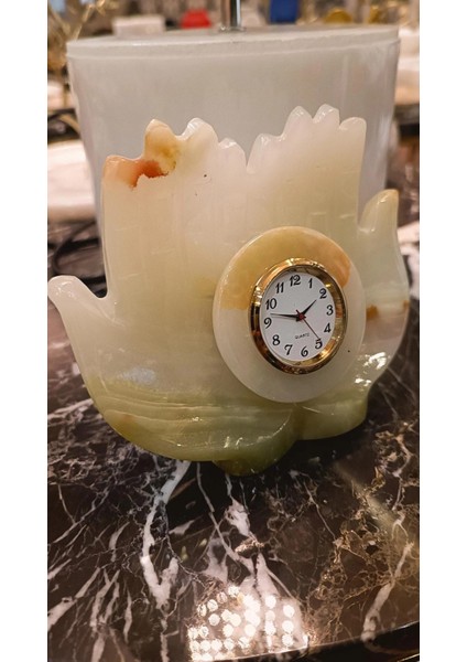 Mermer Biblo Eşya Saat