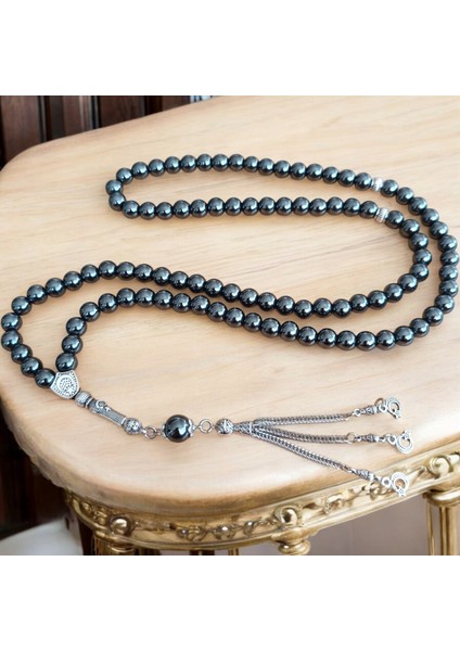 Namaz Tesbihi 99 Lu Namaz Tesbihi Hematit Taşı Doğal Taş Namaz Tesbihi Zikir Tesbihi Doğal Taş Tesbih