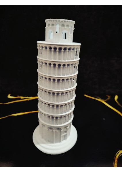 Pizza Kulesi 3D Maket Model Dekor Biblo Pisa Tower 14 x 6.5 x 6.5 cm