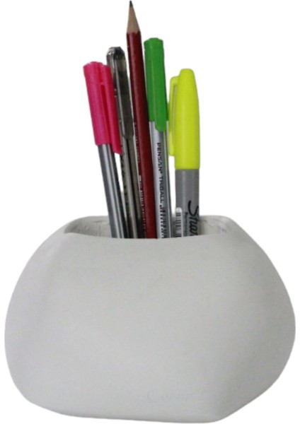Kalemlik Beyaz Renk Masa Kalemliği Organizer Kalemlik Model 22