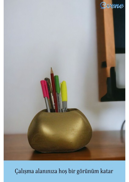 Kalemlik Altın Eskitme Renk Masa Kalemliği Organizer Kalemlik Model 22 modelleri