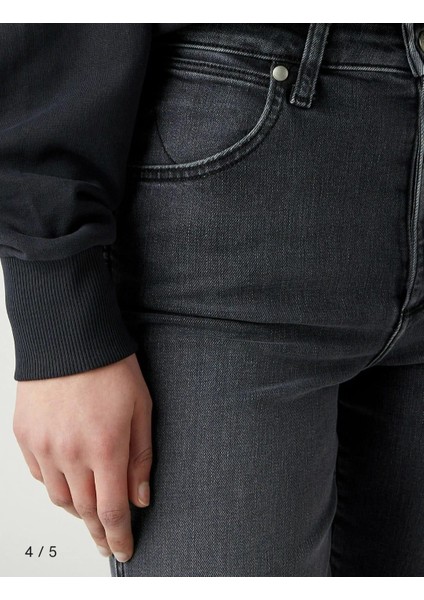 Kadın Yüksek Bel Normal Kesim Boru Paça Üst Kalite Jeans Pantolon modelleri