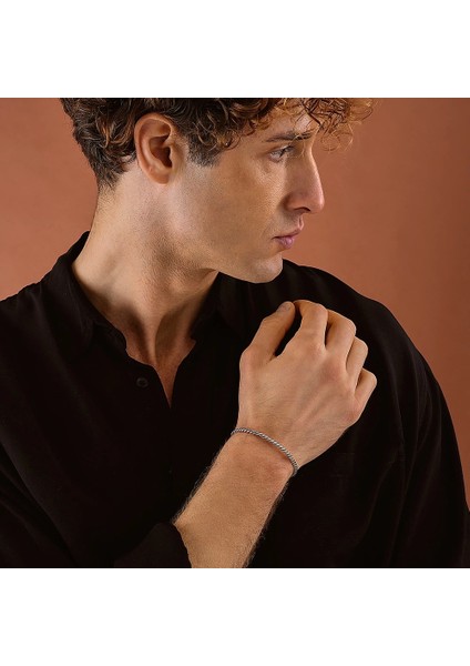 925 Ayar Gümüş Burma Unısex Kelepçe Bileklik