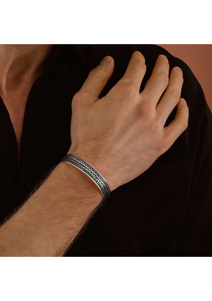 925 Ayar Gümüş Unısex Kelepçe Bileklik
