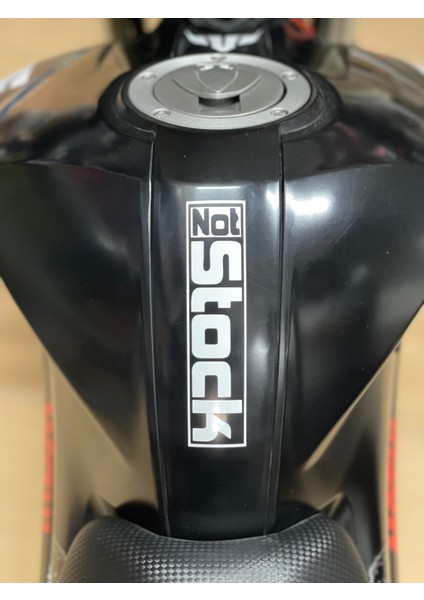 Motor-Araba-Kask Için Beyaz Renk Not Stock Sticker Etiket (13CMX3CM) fiyatları