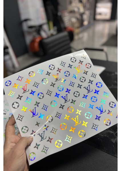 Motor-Araba-Kask Için Hologramlı Lv Sticker ETIKET(25CMX25CM) indirimleri