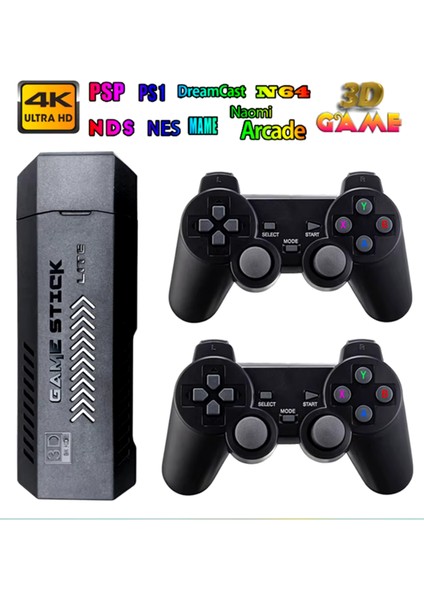X2 Gamestick 3D Retro Video Oyunu Konsol 2.4g Kablosuz Kontrolörleri Sega/psp/ps1/pes Oyunlu fırsatları
