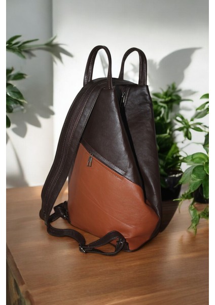 Hakiki Deri Kadın Omuz ve Sırt Çantası Vazo Model Taba Kahverengi ÇANTADERITABAKAHVERENGI001 indirimleri
