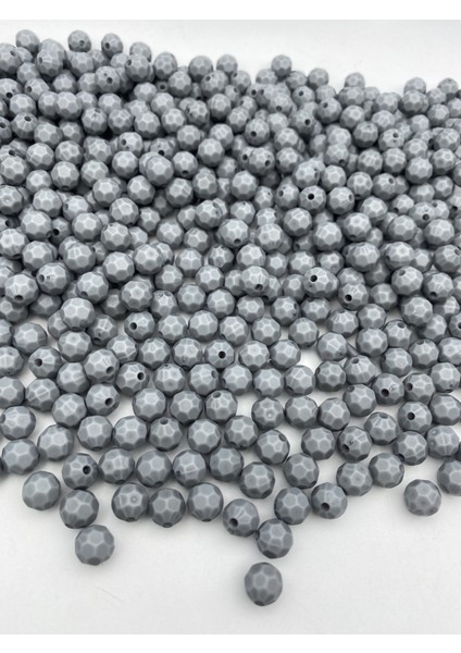 100GR Opak Petek Model Gri / Füme Renk 10MM Akrilik Boncuk ,çanta Yapım Boncuğu (~200 Adet) fiyatları